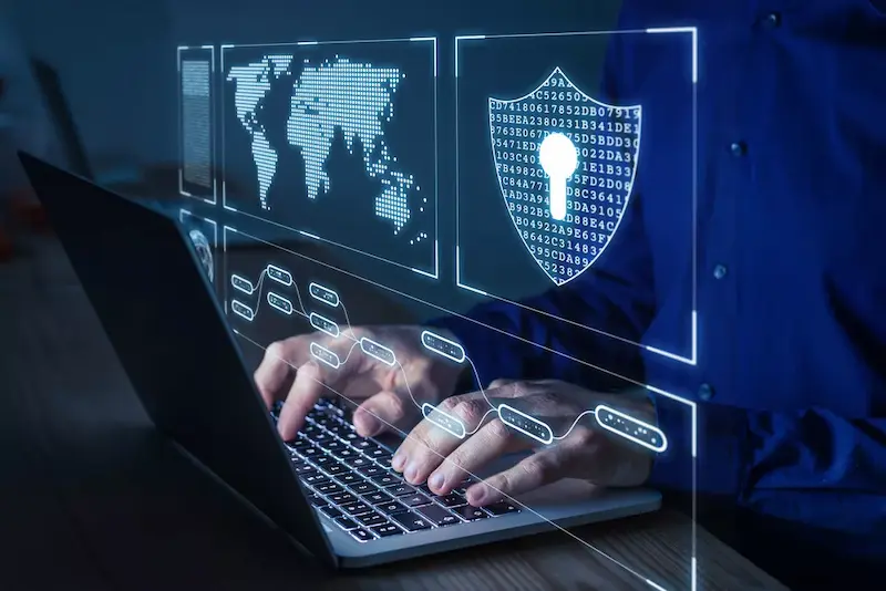 Laptop with touchscreen lock