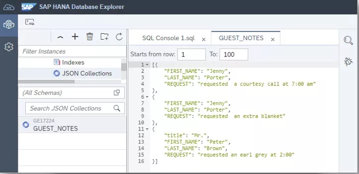 SAP Database
